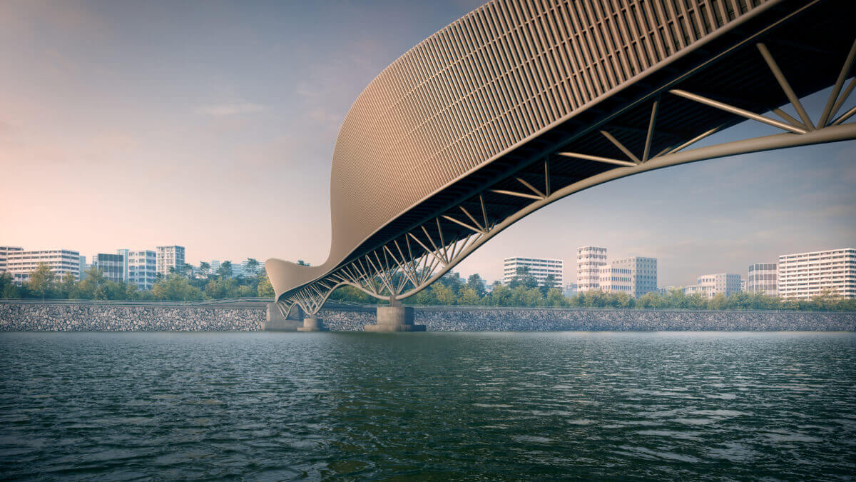 Pedestrian Bridge | D3 Lab - Chirag Rangholia, Nihar Thakkar, Brijesh Maniya The_Bridge-Ninsquare_Architects